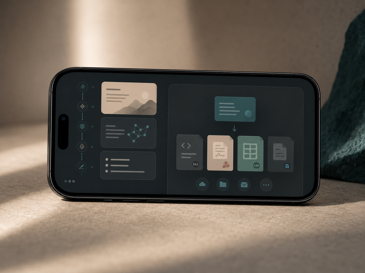 Export options that keep notes portable