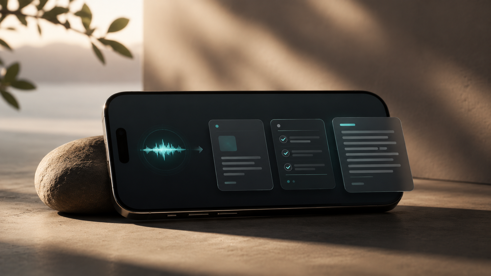 transform the raw thought into notes, tasks, or a journal draft